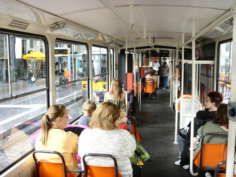 Im Tw 482 (KT4D) mit den Hartschalensitzen bei der Themenfahrt Oktober