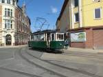 Tw 23 in der Kurve vor dem bahnhof
